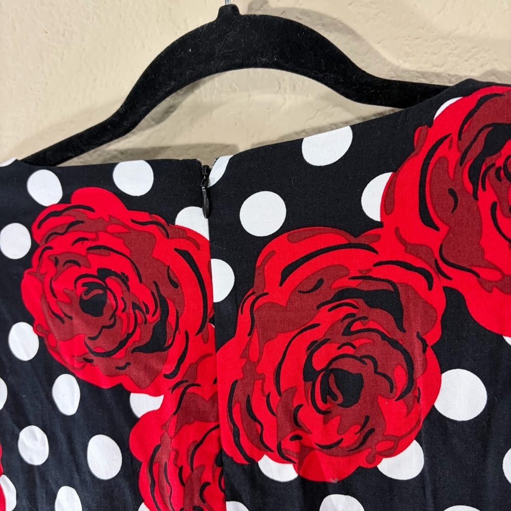 NWT Grace Karin Rose Polka Dot Rockabilly Pinup Retro Party Bodycon Dress 3XL - Picture 7 of 11